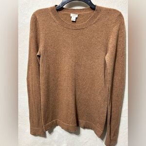Brown Academia Wool/Cotton Fisherman Sweater